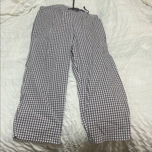 Charter Club Maroon and White Checkered Lounge Pants